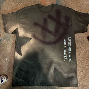 Black Graphic Tee with Inspirational Text